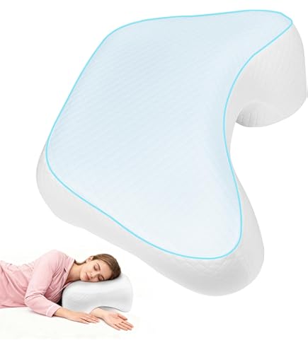 Side Sleeper Arm Rest Kussen, Contour Legacy Kussen, gebogen U Vorm Memory Foam Langzame Rebound Neck Kussen met Holle Ondersteuning, Voorkom Arm Been van Numb