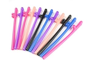 HAPPIUM 12 cannucce riutilizzabili in plastica per addio al nubilato, feste di addio al nubilato, feste di compleanno, matrimoni