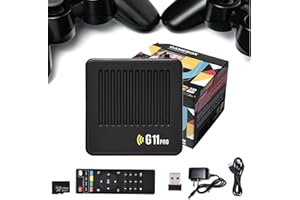 MIGEDY Retrowave G11 Pro Game Box 4k HD TV Game Stick, [4k+256gb]-100 000 Jeux rétro + 2 manettes sans Fil, jouez à des Jeux vidéo for la télévision(256g)