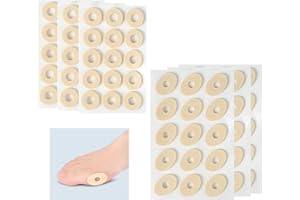 Funngy Hühneraugenpflaster,90 PCS Warzenpflaster Hornhautpuffer Anti-Reibung Reduziert Fuß und Fersenschmerzen für Hühneraugen Dornwarzen und Hornhaut rutschfeste Blasenpflaster für Männer und Frauen
