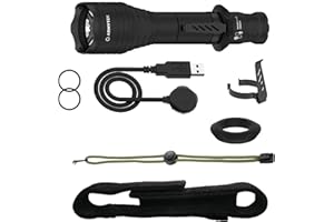 Armytek Predator Pro 18650 - Lampada tattica a LED a luce bianca fredda, ricaricabile tramite USB, batteria agli ioni di litio