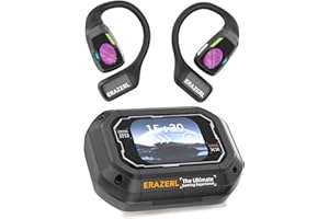 ERAZERL XP6 Ki Translator Headphones, Real Time Translation Earphones Support 135 Languages Bluetooth Translation & Conference Summary, Open Design Voice Translation Earphones with Digital Display