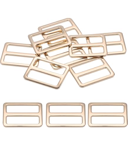 4 Boucles Coulissantes Métal 25mm - Pour Sangles, Sacs & équipement Sportif