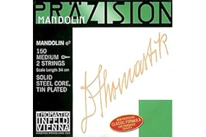 THOMASTIK-INFELD Thomastik Cuerdas para Mandolina juego tensión soft con lazo, escala 34 cm