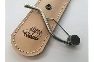 DACADA2005 Sunature Chifle Contramaestre con funda - Flauta de pan - Silbato de Latón Plata en Sol Mayor - Lacado Tradicional