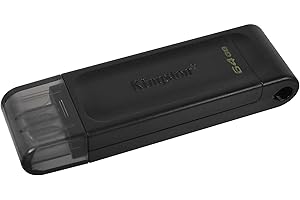 Kingston Datatraveler 70 DT70/64GB Pendrive, Czarny, 64GB