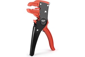 Flintronic Automatyczne narzędzie do ściągania izolacji i obcinania przewodów, 18 cm narzędzie do ściągania kabli, regulowany przecinak do drutu z numerem orła (do kabli 14-24 AWG), do napraw