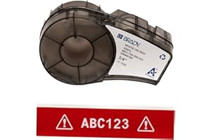 Brady M21-750-595-RD étiquette à imprimer Blanc - Étiquettes à imprimer (Blanc, Vinyle, Transfert thermique, Acrylique, Permanent, Gloss)