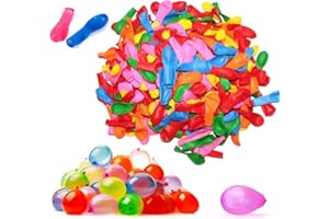 ZALOIFE 1000 Wasserbomben Wasserballons Schneller Wasserfüllballon Wasser-Bomben Schnellfüller, Bunt Gemischt Wasserballons, Wasser-ballons Luft-ballon Mehrfarbig, für Geburtstagsfeier Strand Party