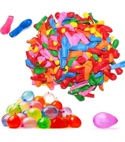 555 Stück Selbstschließende Wasserbomben – Bunt, Aus Naturlatex, Mit Schnellfüllanschlüssen Für Pool & Strand