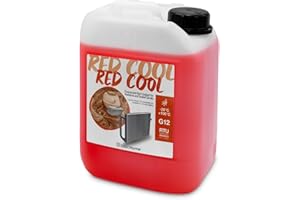 ErrecHome Red Cool, Liquido Radiatore Rosso Fluorescente -20°C, antigelo G12 con pacchetto inibitore a base organica OAT, Pronto all’uso, 5 Litri