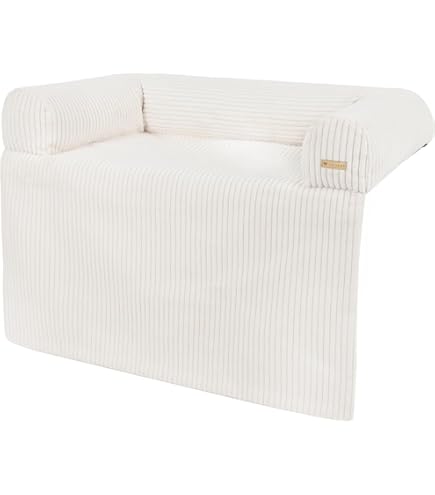 BLUZELLE Bank-Bescherming Hondenmand voor Kleine en Middelgrote Honden, Zacht Fluffy Pluche Hondenbed Hondendeken Hondenmat voor Sofa Meubel Cover, Waterdicht Wasbaar Afneembaar, Kleur:Donker Grijs