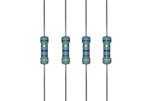 iLAN 100pcs 47 ohm Resistor 1/4w (0.25 Watt) ±1% Tolerance Metal Film Fixed Resistor (47 ohm)