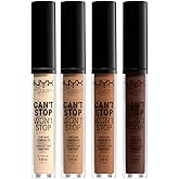 NYX PROFESSIONAL MAKEUP Can't Stop Won't Stop Kontur Kapatıcı, 24 Saat Tam Kapsama Mat Kaplama - Alabaster