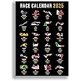 Mounted Gifts Trading Formula One Race Calendar 2025 Season F1 Schedule poster print picture photo autograph Grand Prix tracks circuits gift (A4 Poster Only)