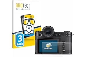 BROTECT 3 Stück Schutzglas für Leica SL3 / SL3-S (Display + Schulterdisplay) Schutzfolie Panzer Folie Glas Displayschutz Made in Germany [ 9H, Anti-Fingerprint]