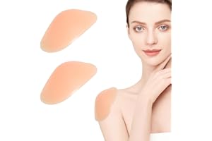 Colexy Shoulder Pads, Invisible Silicone, Shoulder Pads, Invisible Silicone Shoulder, Shoulder Pads, Silicone Shoulder for Women, Men, Suit Blazer, Clothing, Blouses, T-Shirt (Skin Colour)