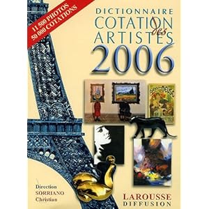 Dictionnaire Cotation des artistes 2006