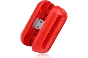 PEUTIER Travail du Bois Coupe-Bordure, Outil de Coupe-Bordure de Placage Coupe-Bordure en Bois Antidérapant Outil Bande de Chant pour le Travail du Bois Placage de Bois (Rouge)