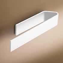 Porta Asciugamani Ad Adesivo In Legno E Alluminio - Elegante, Moderno Per Bagno E Cucina