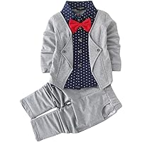 Hopscotch Boys Cotton Blazer Style Shirt and Pant Set
