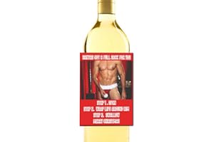 CHEEKY CHOPS Funny Christmas Wine Label Gift Rude Sexy Him Her Naughty Novelty Cheeky Joke Comical WL27
