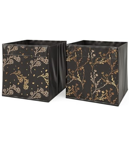 2 Boîtes Pliables, Rangement, Carré, HLP 29 X 28,5 X 28, 5 Cm Pour