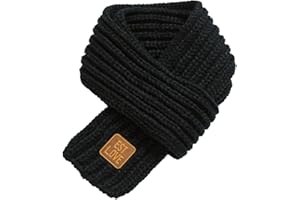 Zoylink Kinder Gestrickter Schal Normallack Einfacher Warmer Winter Schal für Jungen Mädchen