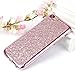 Produktbild iPhone 5S Hülle,iPhone 5 Hülle,iPhone 5/SE/5S Hülle Silikon Rosa,Leweiany Ultra Dünne Weiche Silikon Diamant Schutzhülle TPU Zurück mit Funkeln Bling Glänzend Glitzer Kristall Überzug Kratzfeste Plating Premium Geometrisch Rückseite Muster Outdoor Stoßfest Gummi Hülle Handytasche Handyhülle Protective Shinning Case Cover Schale Etui für Apple iPhone 5/SE/5S