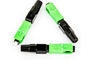 BAUDCOM FTTH 10 connettori a fibra ottica, connettore ottico SC APC tipo flip, connettore a freddo rapido a livello di telecomunicazioni per rete CATV