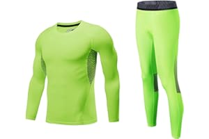 Echinodon Jungen Sportunterwäsche Kinder Fußball Kompressionsunterwäsche Training Skiunterwäsche Funktionsunterwäsche