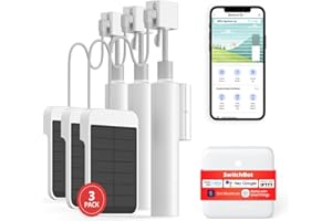 SwitchBot Smart Motorized Blinds Kit - Electric Blinds 3Pack with 2.4G WiFi Remote Control, Solar Powered, Compatible with Alexa, Google Home and Siri, Light Sensing Control, Unlimited Group Control