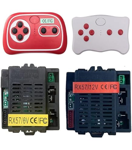 Scatola Di Controllo JR1758RX-2S Per Auto Elettriche Bambini | Ricevitore 4GHz HY JR-RX-12V/6V/24V | Completa Di Telecomando | Ricambio Per Veicoli Elettrici