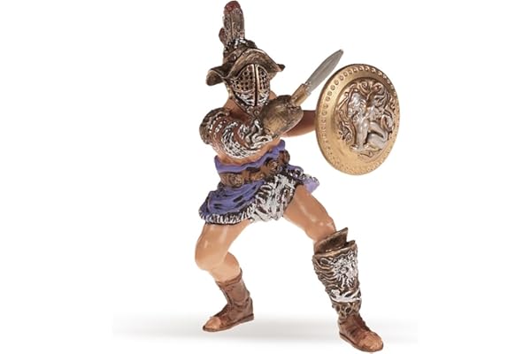 Papo - Figurine Gladiateur Réaliste - 3 Ans + - Collection Historiques - Jeu Éducatif Rome Antique - Idée Cadeau Jouet Fille Garçon