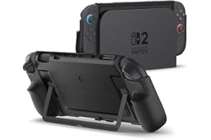 Spigen Dual Grip Hülle Kompatibel mit Nintendo Switch 2 2025 Case Zubehör - Schwarz