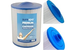 Surespa Hot Tub Filter - Replaces Unicel 5CH-35, Pleatco PMAX50, SC718, Darlly 50353, Magnum EL35 35 sq ft Hot Tub Filter Type 33