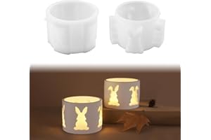 ‎FZQBEY Silikonformen Gießformen Ostern, 2 Stück Silikonform Ostern Silikonform Hase Silikonform Kerzenhalter Gießformen Silikon Gießform Ostern Giessformen Silikon Gießform Hase Silikon Gießform Kerzenhalter