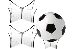 Traumarkeu 2 Stück Ballständer Fussball, Ballständer Football, Ballständer Basketball, Ballständer Regal, Acyal Ballhalter, Ballhalterung für Fussball, Bowling, Basketball, Volleyball und Handball