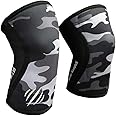 Bear KompleX Compression Knee Sleeves, Fitness & Support for Workouts & Running. Sold in Pairs-Crossfit Training, Weightlifting, Wrestling, Squats & Gym Use. 5mm&7mm Thick, Multicolor Options