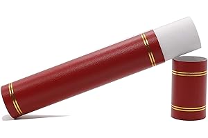 GraduatePro Graduation Scroll Degree Diploma Tube Holder A4 Paper Marriage Birth Award Record of Achievement Folder Red