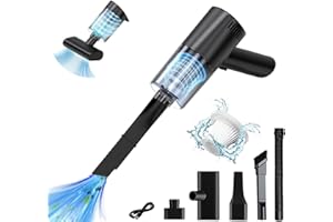 TILIBRA Aspirateur à Main 9000Pa,Aspirateur Sans Fil Mini Aspirateur à Forte Aspiration,Puissant Aspirateur à Main Humide et Sec pour la Maison,Le canapé,la Voiture,la Cuisine,Les Animaux domestiques