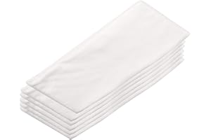 BigDean 6 Stück Passiertücher wiederverwendbar 75x70 cm groß, weiß – reißfest & waschbar – Seihtuch Käsetuch Filtertuch Passiertuch Presstuch Siebtuch für Küche, Käse, Saft & Servietten-Knödel