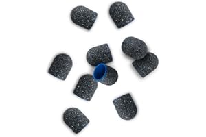 Aba Group Tappi Abrasivi per Unghie - Testine Fresa per Unghie - Cilindri Abrasivi Fresa Unghie 13 mm – Manicure e Pedicure Attrezzi - Ricambi Fresa per Unghie 120 Grosso – Nail Art - 10 Pezzi
