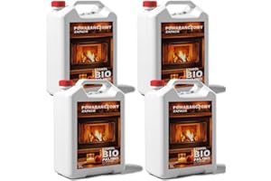 DTP-SOFT 4x5 Liter Bioethanol Premium 100% fürAlkohol für Kamin (ORANGENDUFT, 20L)