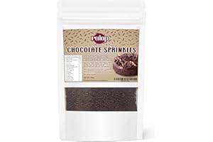 Rulop Chocolate Sprinkles 200g, Dairy Free, Resealable, Chocolate Strands Perfect for Topping Cakes and Ice Cream