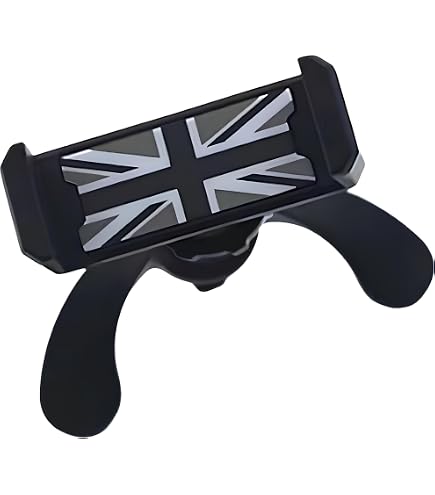 Accessori Mini Cooper Sottobicchieri Silicone Per Mini Cooper - Bandiera UK, Diametro 73 Mm, Compatibili R55 R56 R57 R58 R59, Neri Sottobicchieri Per Mini Anteriore