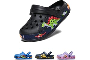 DRECAGE Zoccoli Unisex-Bambini Pantofole A Casa Scarpe delle Pantofole per Ragazzi delle Ragazze, Eva Clogs da Giardino in Gomma