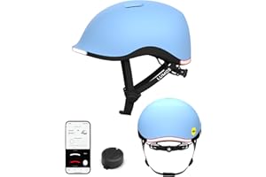 Lumos Nyxel Smart Bike Helmet, Customizable Front and Back LED Lights with Turn Signals, 360° Visibility App Controlled Comfortable & Lightweight Skateboard Urban Helmet for Adults, Men Women