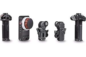 Tilta Nucleus-M Follow Focus Wireless-Objektivsteuerungssystem für spiegellose DSLR-Kameraobjektive, mit Handeinheit 2 Wireless-Griff 2 Wireless-Motor WLC-T03