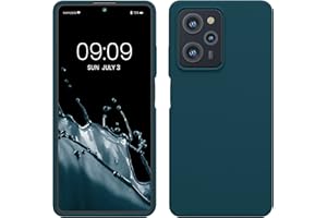 kwmobile Carcasa Compatible con Xiaomi Poco X5 Pro 5G Funda - Case TPU y Silicona antigolpes - Apto Carga inalámbrica - petróleo Mate